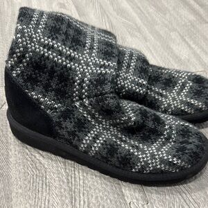UGG Black Knit Boots